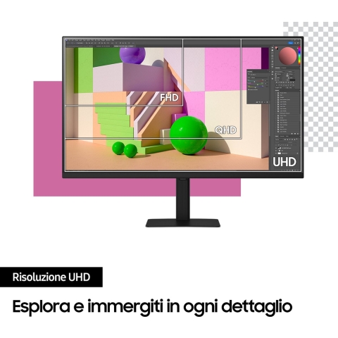 Samsung ViewFinity S7 LS27D700EAUXEN 27  4K Ultra HD IPS Monitor