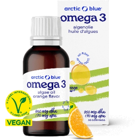 Arctic Blue Kids Omega-3 Algenolie Sinaasappelsmaak