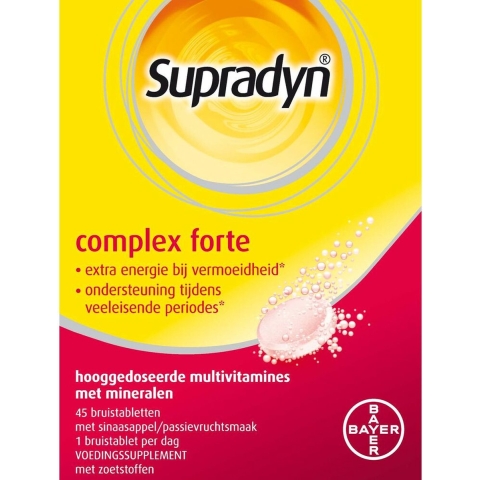 Gratis Verzending: 3x Supradyn Complex Forte 45 bruistabletten