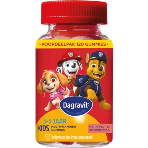 Gratis Verzending: 2x Dagravit Multivitamine Gummie Paw Patrol 120 gummies