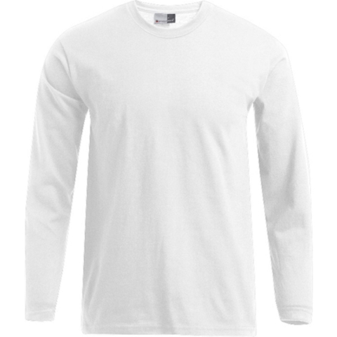 Promodoro E4099 Men´s Premium-T Long Sleeve - White - M