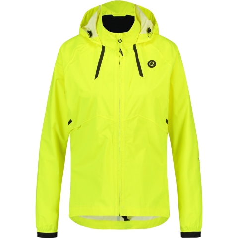 AGU Compact Regenjas Commuter Dames Hi-vis - Geel - XS - Waterdicht