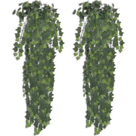 vidaXL-Kunstplanten-2-st-klimop-90-cm-groen