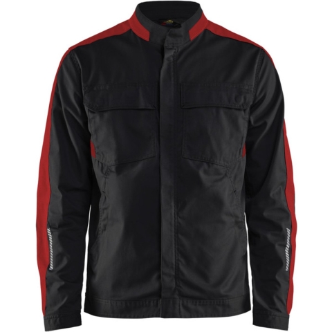 Blåkläder Industrie jack stretch 44441832 | Zwart/Rood | Maat L - 7330509761403
