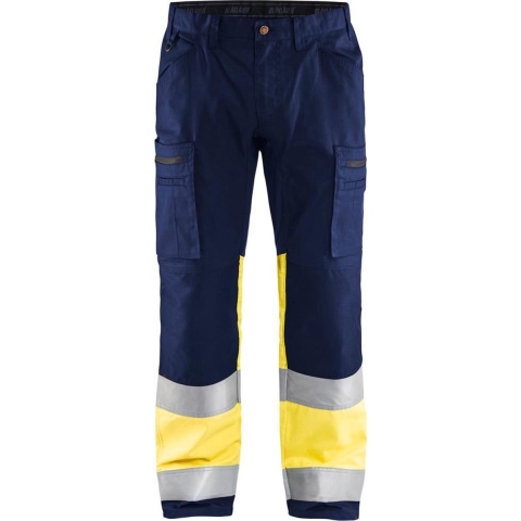 Blåkläder Werkbroek met stretch High-Vis 15511811 | Marine/High-Vis Geel | Maat 60 - 7330509538272