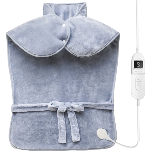 STAUS&BACH WarmWrap - Elektrisch warmtekussen (100W) met 9 timer- en warmtestanden - 90 x 60 cm heat