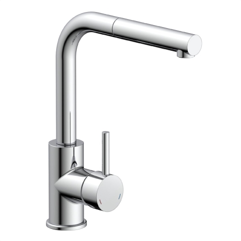 Schutte VITAL Sensor keukenkraan met uittrekbare uitloop | Chroom - 99700