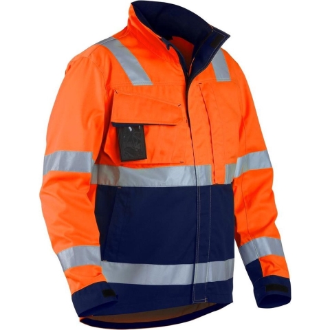 Blåkläder Jack High-Vis 40641811 | High-Vis Oranje/Marineblauw | Maat 6XL - 7330509403389
