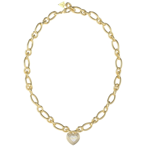 GUESS Amami Dames Ketting Staal - Goud