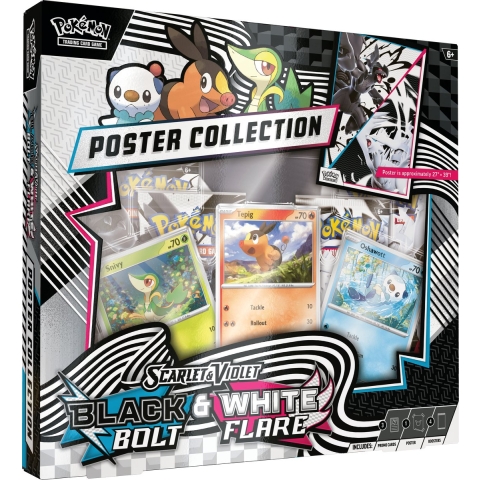 Pokemon TCG Scarlet & Violet - Black Bolt & White Flare Poster Collection