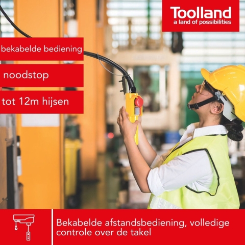Afstandsbediening voor elektrische kabeltakel (weh-reeks) - Velleman