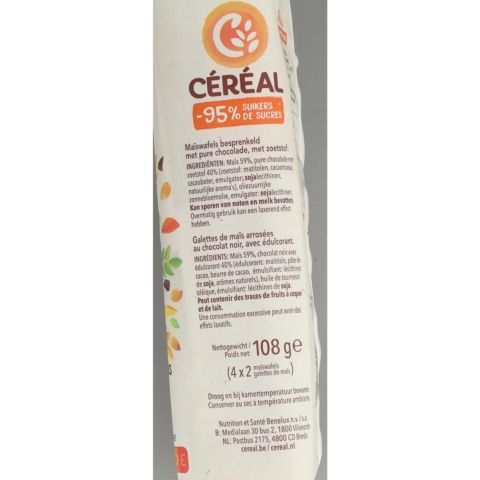 8x Céréal Maiswafel Puur 108 gr