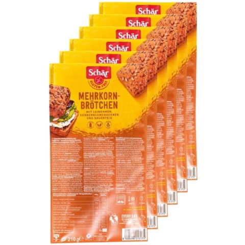 6x Schar Meergranen Broodjes 210 gr