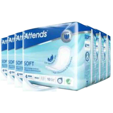 6x Attends Soft Maxi 4 10 stuks