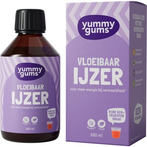 Gratis Verzending: Yummygums IJzer Vloeibaar 250 ml