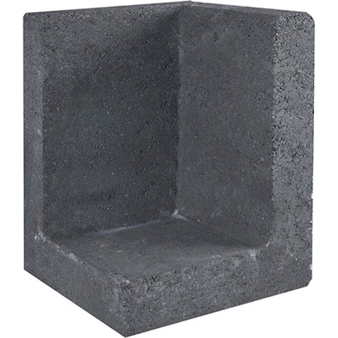 L-element hoek zwart 30x30x40 cm - Gardenlux