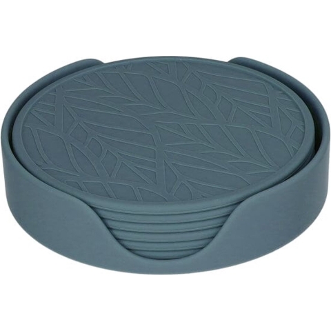 Tools2Cook - Siliconen Onderzetterset (7 stuks) Blue Berry