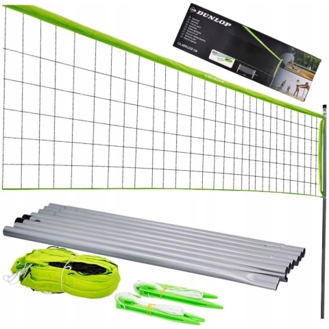 Dunlop Sportnet - groen/zwart - volleybal, tennis, badminton - compleet - weerbestendig -