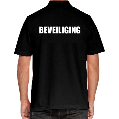 Beveiliging poloshirt zwart voor heren M -