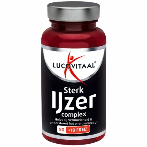 Gratis Verzending: 3x Lucovitaal Sterk IJzer Complex 60 tabletten
