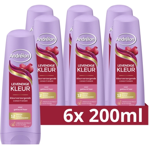 6x Andrelon Conditioner Levendige Kleur 200 ml
