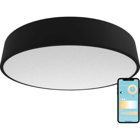 Gologi Slimme Plafondlamp - Smart LED RGB - 30 cm - Zwart
