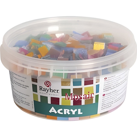 Mozaiek steentjes - glitter kleuren - 300 gram - mozaieken - hobby stenen -