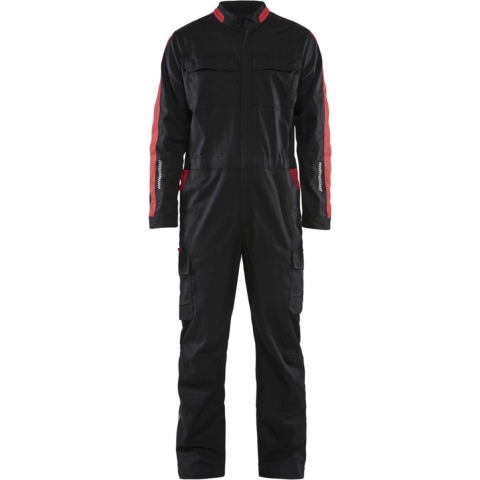 Blåkläder Industrie overall stretch 61441832 | Zwart/Rood | Maat 52 - 7330509762806