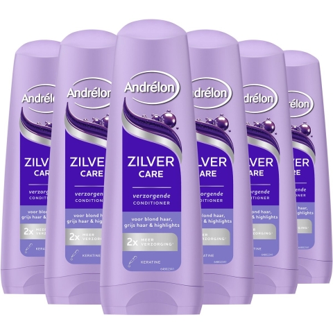 6x Andrelon Conditioner Zilver Care 200 ml