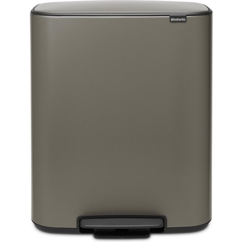Brabantia Bo Prullenbak - 60 liter - Platinum