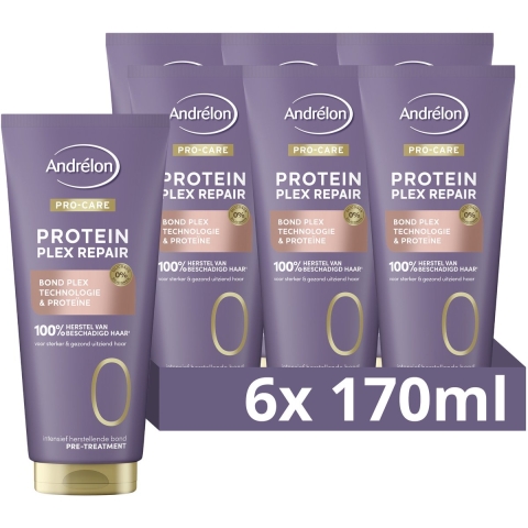 6x Andrelon Pro-Care Pre-Treatment Protein Plex Repair 170 ml