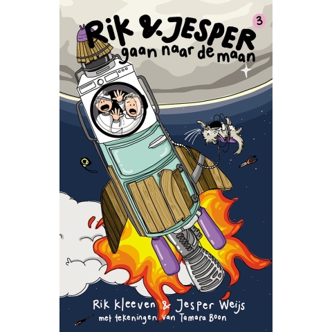 Rik en Jesper gaan naar de maan (Hardback)