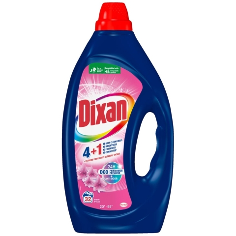 Dixan Vloeibaar Wasmiddel Fresh Pink - 32 wasbeurten 1,440 liter