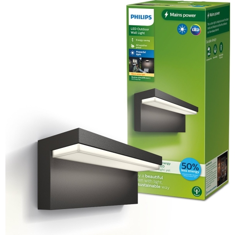Philips LED Bustan 8720169257252 LED-buitenlamp (wand) LED 3.8 W Antraciet