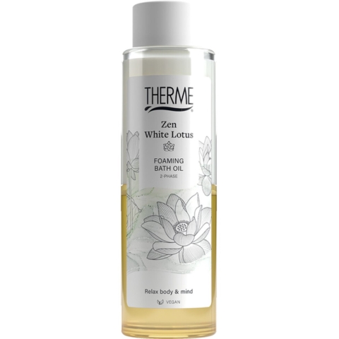 6x Therme Foaming Bath Oil Zen White Lotus 400 ml