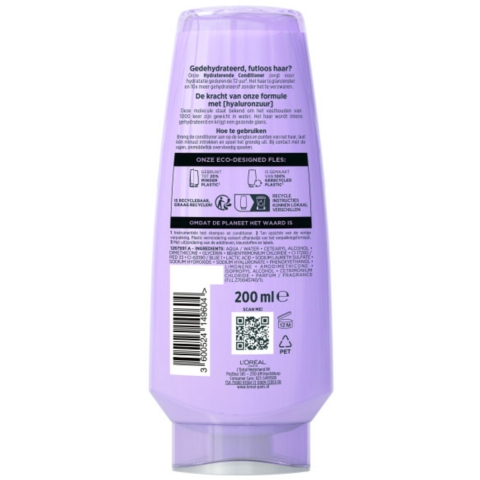 3x L'Oréal Elvive Hydra Hyaluronic Conditioner 200 ml