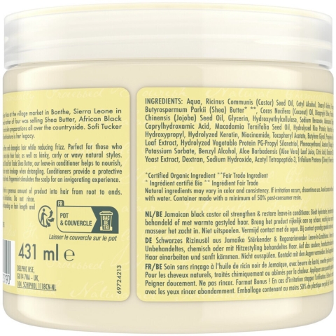 12x Shea Moisture Jamaican Black Strengthen&Restore Leave-In Conditioner 431 ml