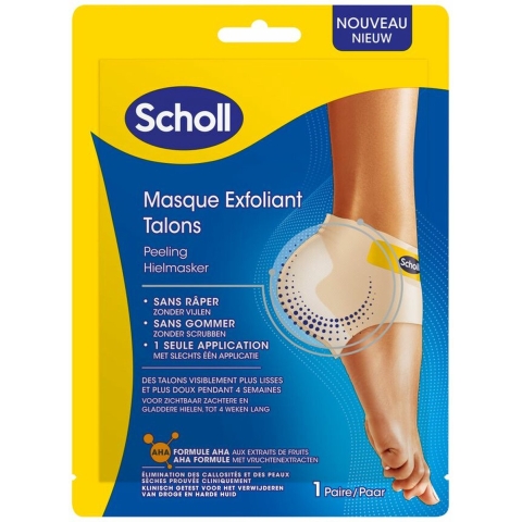 3x Scholl Expert Care Peeling Hielmasker 1 paar