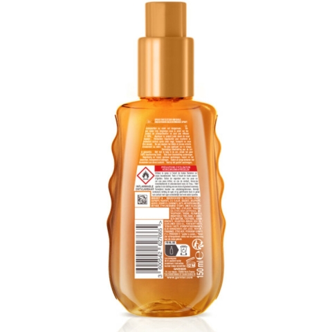 3x Garnier Ambre Solaire Ideal Bronze Onzichtbare Beschermende Spray SPF 30 150 ml