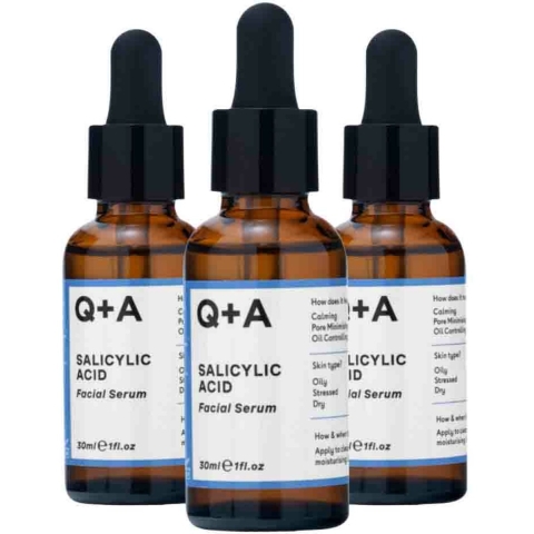 3x Q+A Salicylic Acid Facial Serum 30 ml