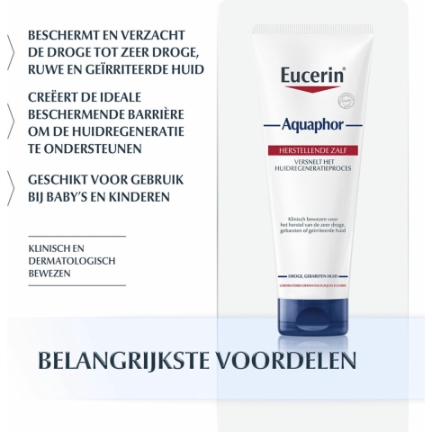 12x Eucerin Aquaphor Huidherstellende Zalf Grootverpakking 198 gr
