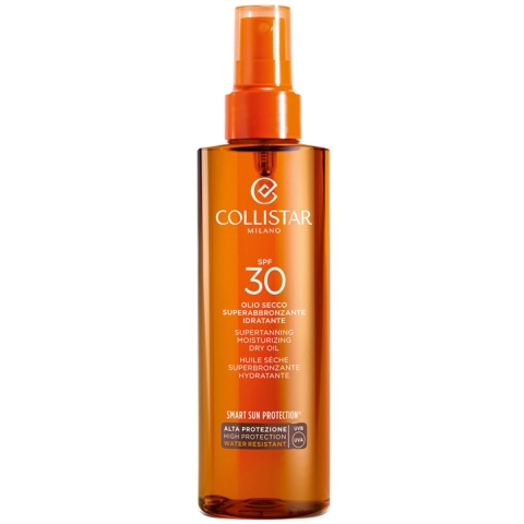2x Collistar Supertanning Moisturizing Dry Oil SPF 30 200 ml