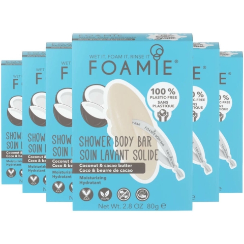 6x Foamie Body Bar Shake Your Coconuts