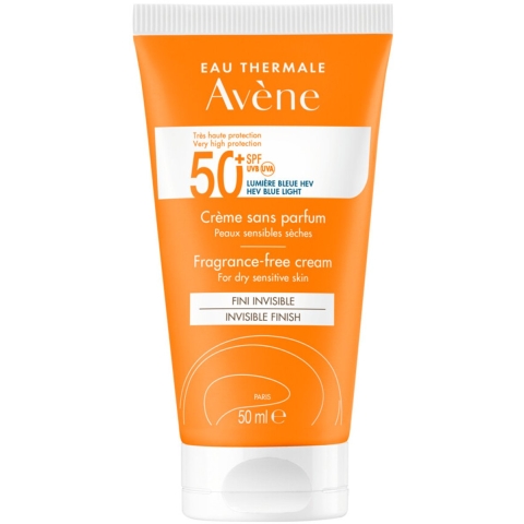 2x Avène Zonnebrandcrème SPF 50+ Parfumvrij 50 ml
