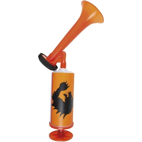 Boland Oranje Holland stadiontoeter - 3x - hand toeter - 45 cm - luchttoeter - luchthoorn -
