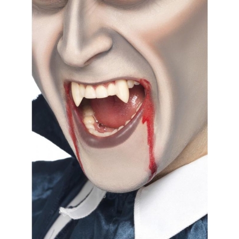 Vampier/Dracula schmink set met neptanden en bloed -
