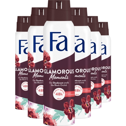 6x Fa Deodorant Spray Glamorous Moments 150 ml