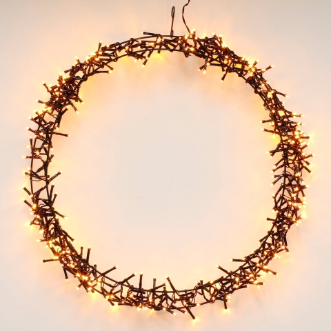 Lichtkrans - 400 LED warm wit - 50x50x7 cm