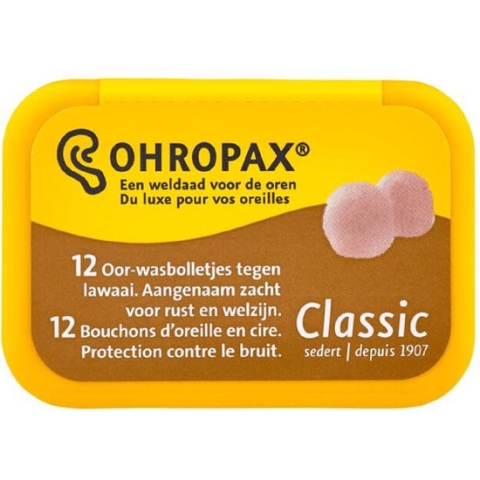 Ohropax Classic Wasbolletjes -  Oordoppen - 12 stuks