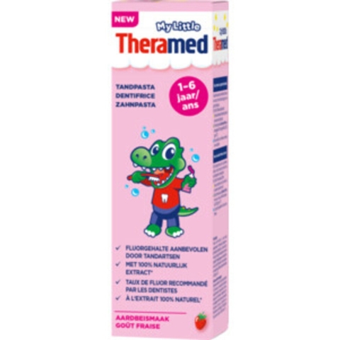 12x Theramed Tube Junior Aardbei 3+ 50 ml